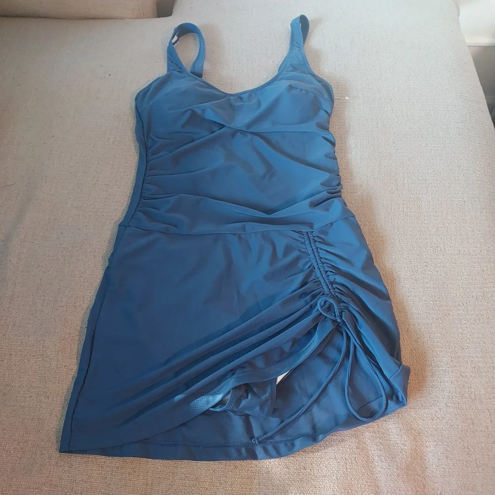 BMJL Tummy Control Slimming One Piece Swim Dress Sz-M - Picture 5 of 13